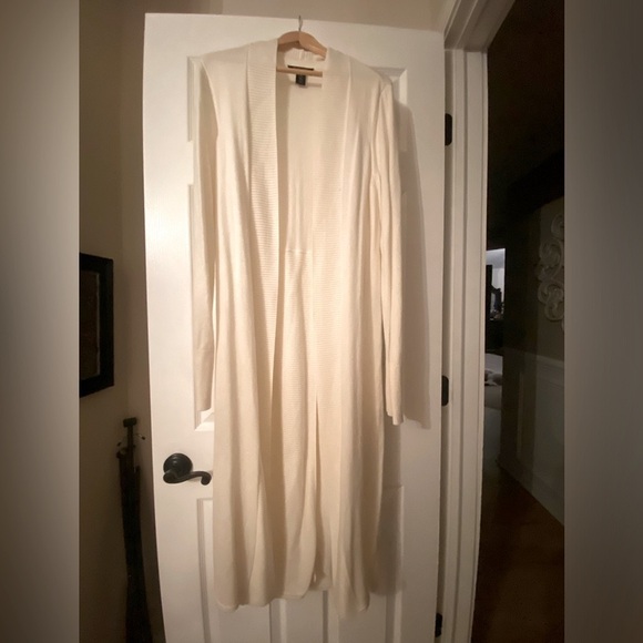 White House Black Market Sweaters - White House Black Market Cream Duster Sweater. XL. Very light weight.